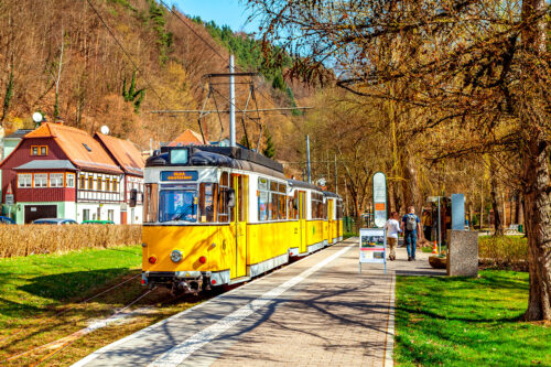 Kirnitzschtalbahn in Bad Schandau