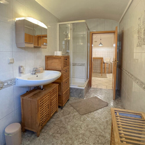 Bad mit Dusche/WC - Wohnung Schandau