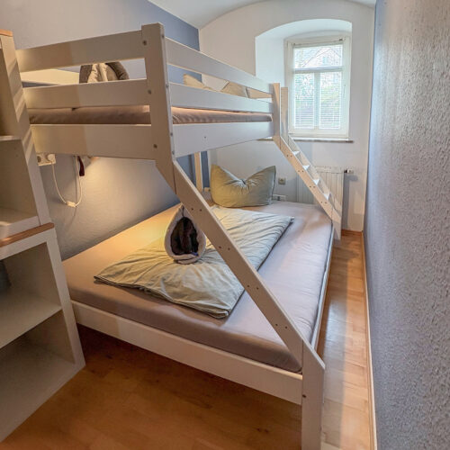 Schlafzimmer mit Etagenbett - Wohnung Schandau
