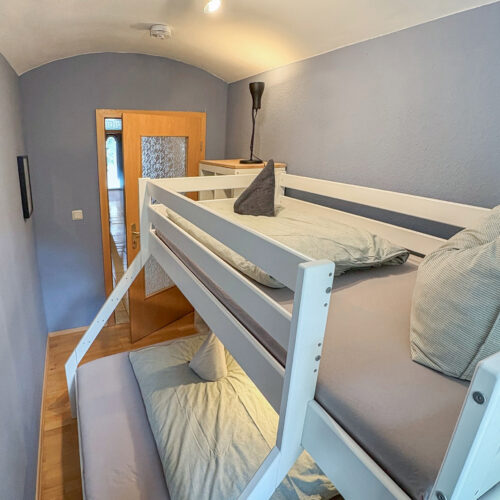 Schlafzimmer mit Etagenbett - Wohnung Schandau